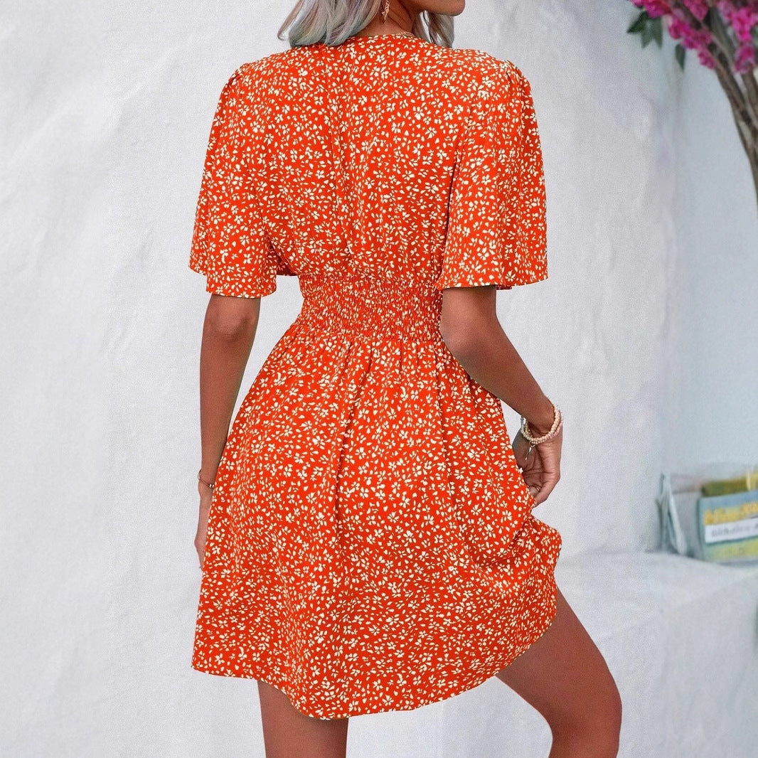 Comfortabele en Casual Jurk met Korte Mouwen