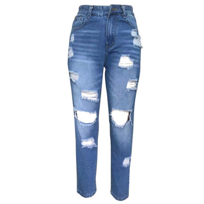 Gescheurde Slim-fit Jeans voor Dames