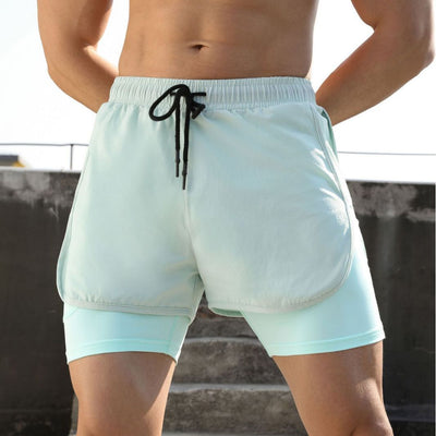 Dubbelgelaagde Stretchshorts